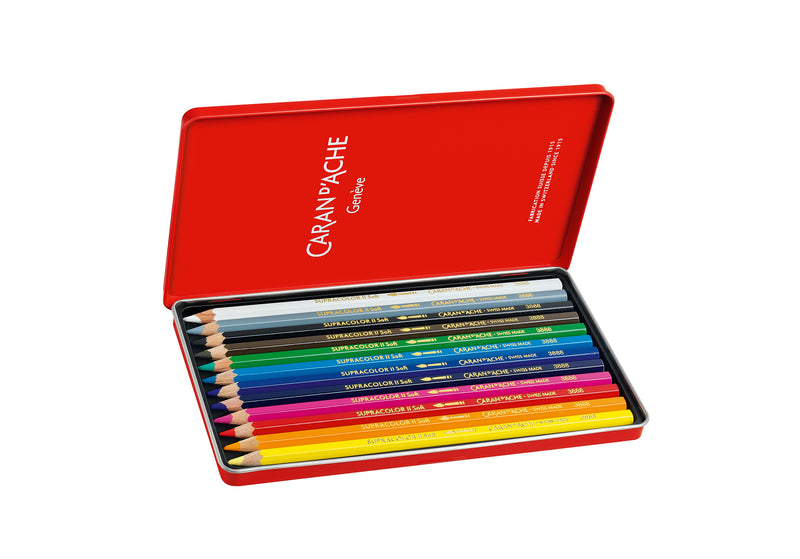 ARTIST SUPRACOLOR SOFT AQUARELLE 12 colores – Caran d'Ache · E