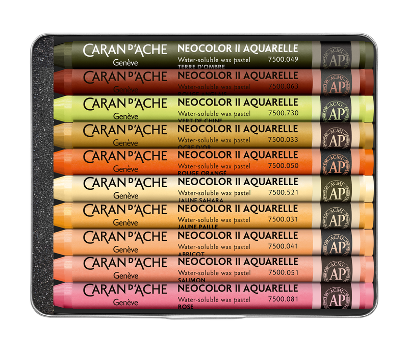NEOCOLOR II BEYA REBAÏ TONOS CÁLIDOS 10 PCS / EDICION LIMITADA + Clase Creativa