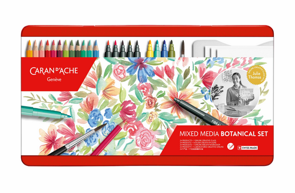 Set de Colouring y Lettering Botánico por Julie Thomas + 1 clase en línea