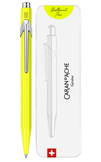 849 POPLINE Bolígrafo Amarillo FLUORECENTE