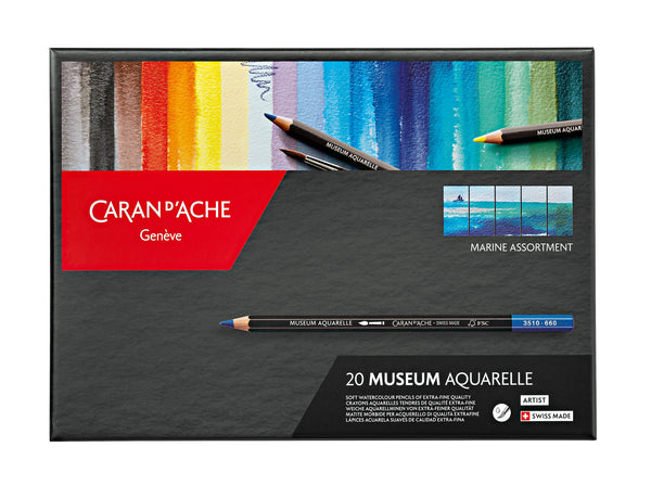 ARTIST MUSEUM AQUARELLE 20 colores Marina - Caran d'Ache Colombia