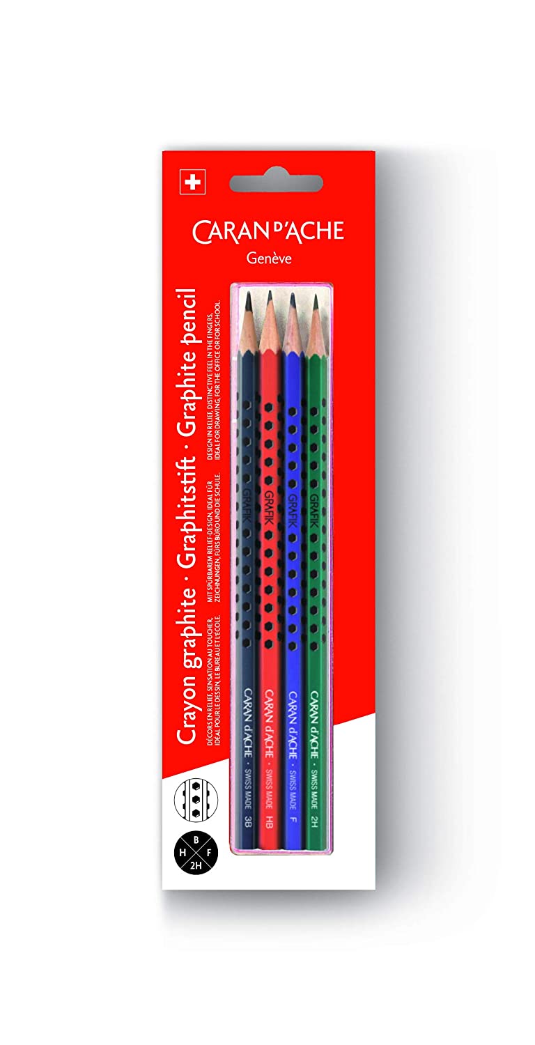 Lápices Edelweiss 4 piezas, 3B,HB,F,2H, – Caran d'Ache · E-Shop Colombia