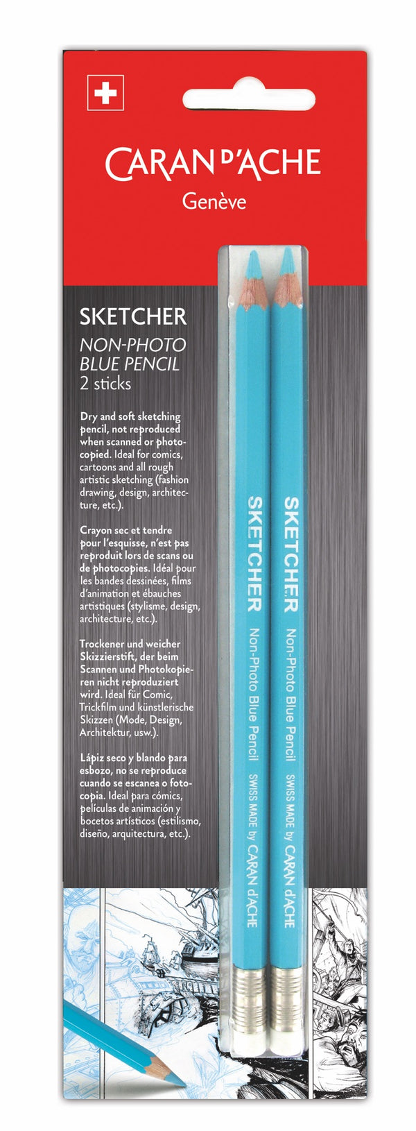 Sketcher / Non­Photo Blue Pencil – blister 2 unidades