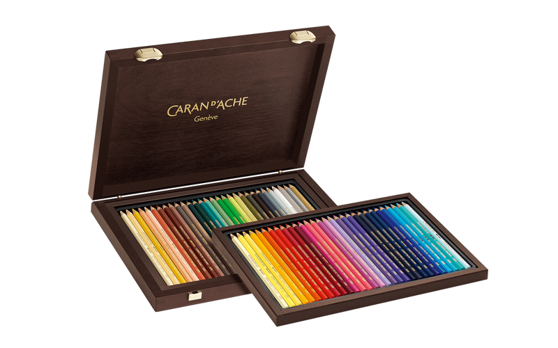 COFRE DE MADERA SURTIDO DE 30 AÑOS - 30 + 30 SUPRACOLOR® SOFT AQUARELLE - Incluyendo los 30 nuevos colores - Caran d'Ache Colombia