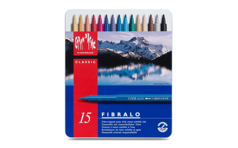 FIBRALO MARCADORES 15 colores - Caran d'Ache Colombia