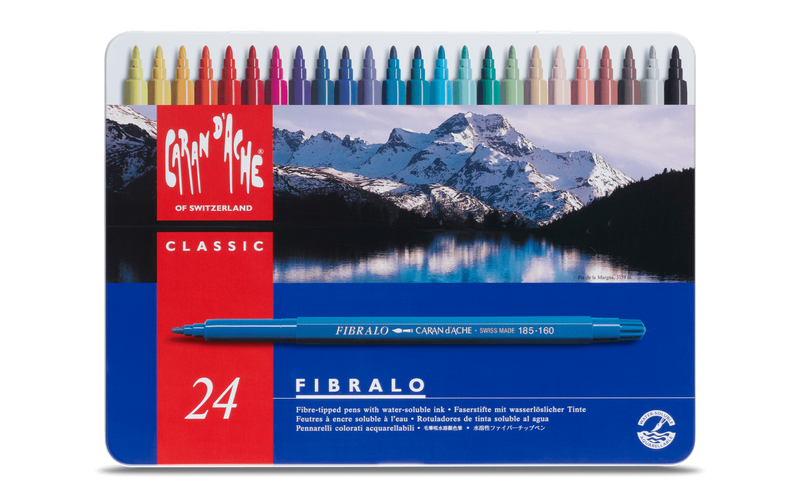 FIBRALO MARCADORES 24 colores - Caran d'Ache Colombia