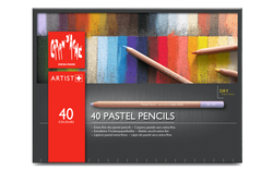 LÁPICES DE PASTEL CAJA DE CARTON de 40 colores - Caran d'Ache Colombia