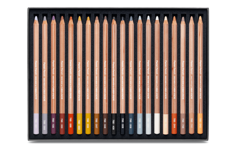 LÁPICES DE PASTEL CAJA DE CARTON de 40 colores - Caran d'Ache Colombia