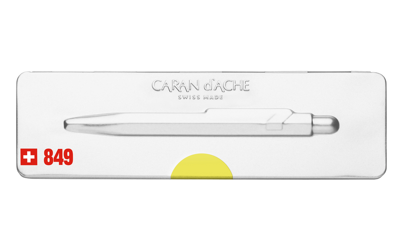 849 POPLINE Bolígrafo Amarillo fluorescente - Caran d'Ache Colombia