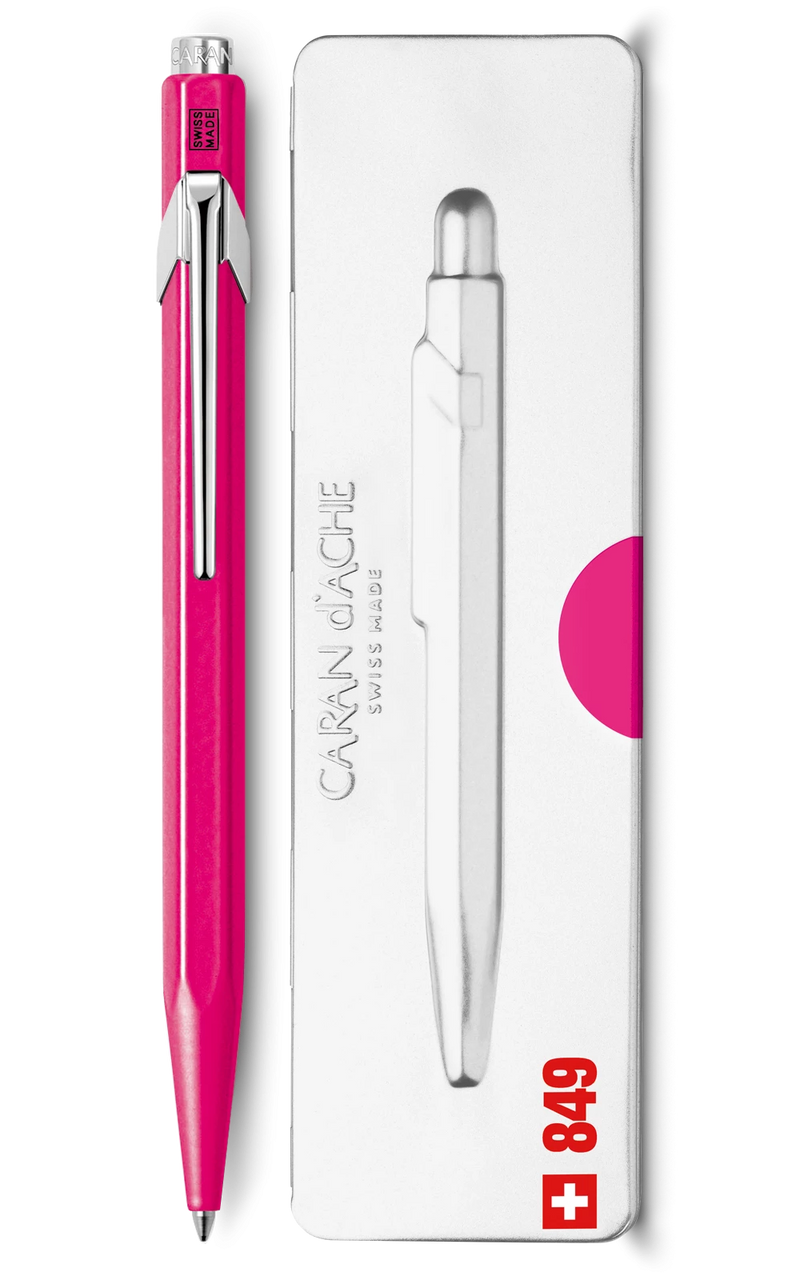 849 POPLINE Bolígrafo Pink fluorescente - Caran d'Ache Colombia